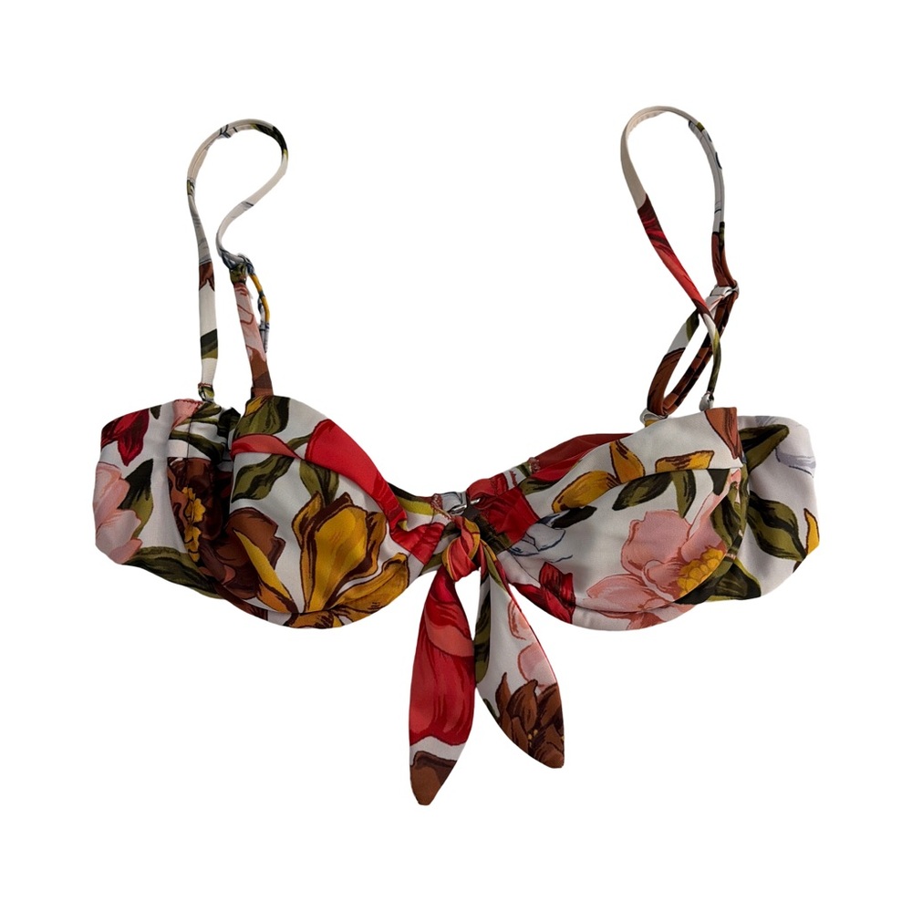 Mara Hoffman  Tie-Front Bikini Top